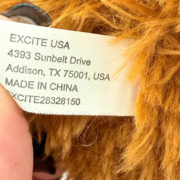 Excite USA Teddy Bear 20 Inch Stuffed Animal Plush Brown Red Bow - Picture 5 of 6